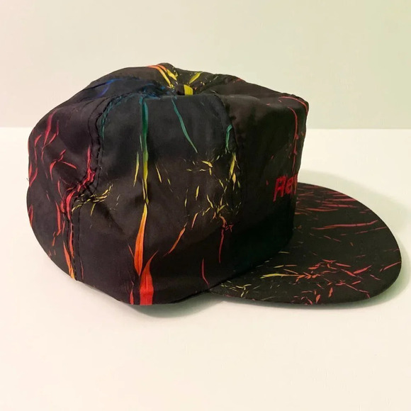 Vintage Reynolds Paint Splatter Atheltic Headwear Hap Snapback Nylon Cap - Picture 6 of 16